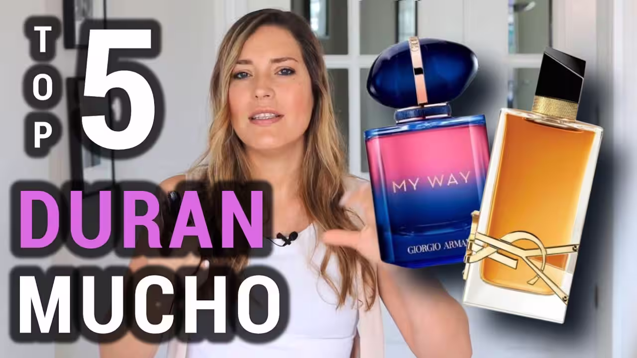 Ángeles Parfum presentando su ranking de los mejores perfumes de larga duración para mujer.